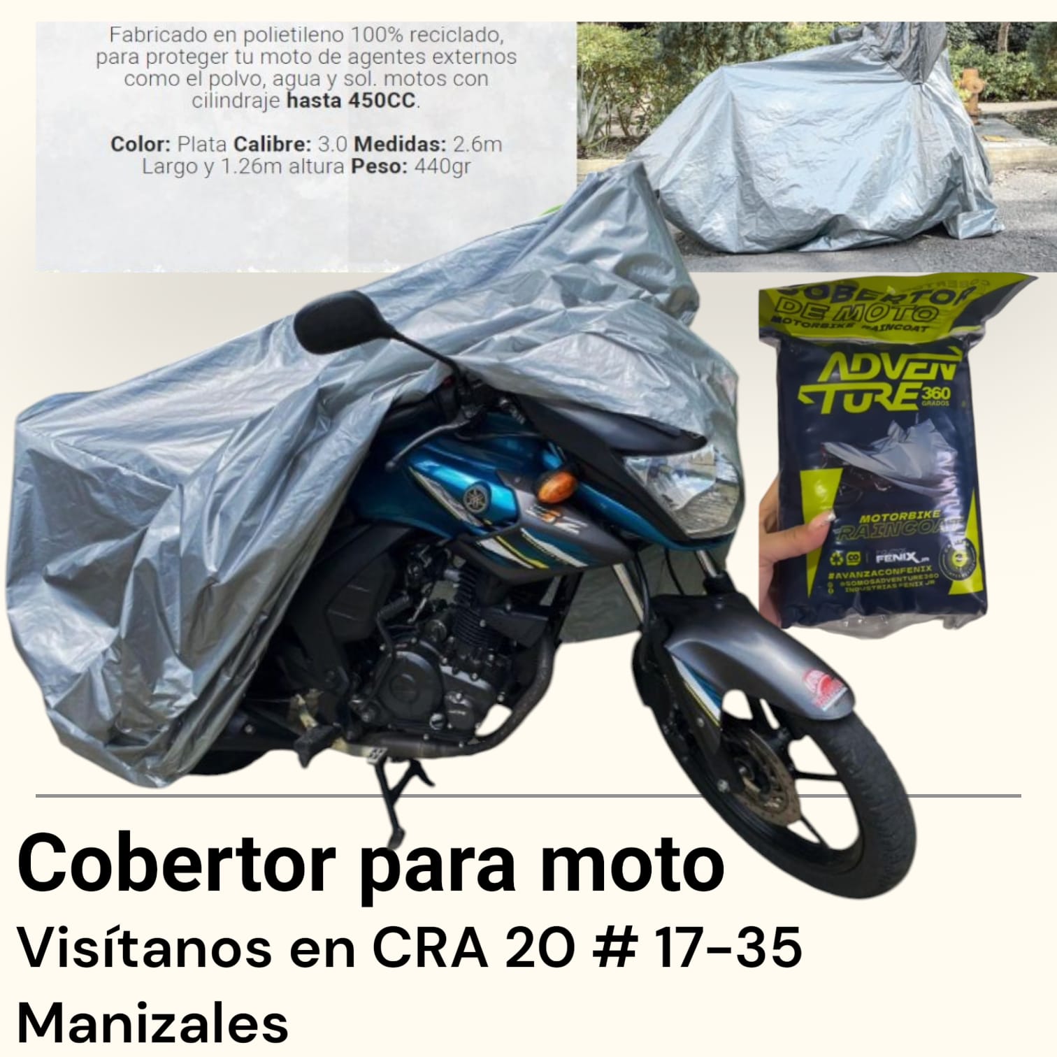 Cobertor para moto